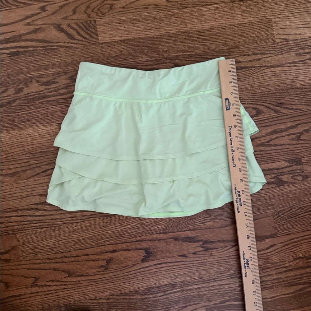 Athleta Girl Light Green Athletic Tiered Skort